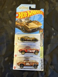 2022/23🔥Hot Wheels🔥Corvette Gasser Trio, alle 3 verschiedene, Maßstab 1:64 Casting - Bild 1 von 4