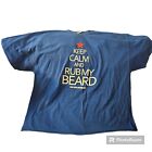 Keep Calm And Rub My Beard T-shirt Funny Tee Mens Size 5XL 