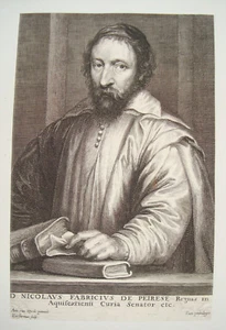Van Dyck Kupferstich gestochen von Lucas Vorstermann: Nicolaus Fabricius  1646 - Picture 1 of 2