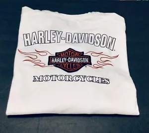HARLEY-DAVIDSON MOTOR CYCLES WHITE 2XL CREWCUT SWEATSHIRT - Picture 1 of 6