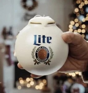 BRAND NEW MILLER LITE 12 OZ BEERNAMENT ~ Pack Of 1 - 2022 Christmas Holidays - Picture 1 of 3