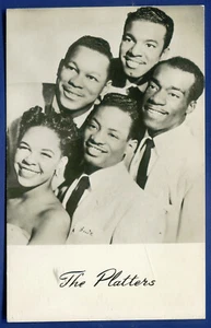 The Platters Vocal Group 1950s Real Photo Advertising Postcard - Picture 1 of 2