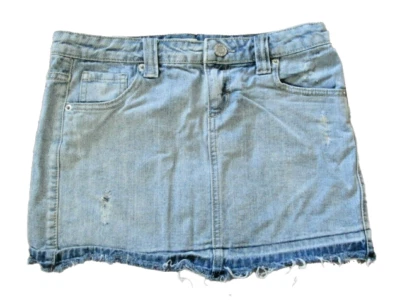 Mini falda vaquera SO Wear It Declare It recortada para mujer talla 5 denim desgastado Foto 1 de 3