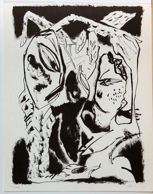 Helge Leiberg: Offset-Lithografie handsigniert num. 100 Ex. dat.1982 - Bild 1 von 3