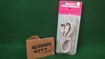 Nuevo de Lote Antiguo Recoton Audio AC-400 6' Cable/Cable de Conexión 3 Pin Macho-Macho DIN Foto 1 de 4