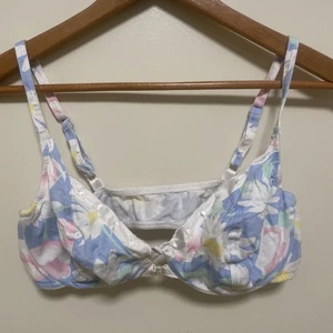 Sujetador de Colección Eileen West Floral Algodón Sin Forro Con Aros Cierre Frontal 38 C - Imagen 1 de 8