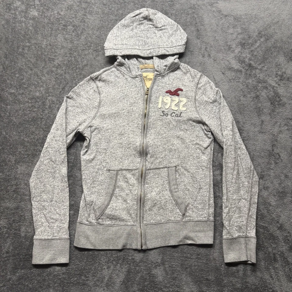 Hollister Sudadera con Capucha Mujer Grande Cremallera Completa Sudadera Manga Larga Preppy Y2K Foto 1 de 4