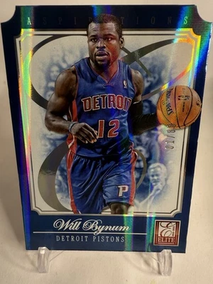 Will Bynum 2012-13 Panini Elite - BLUE Aspirations Card #157 Die-Cut 61/88 - Image 1 of 2