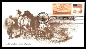 Mayfairstamps US FDC 1981 Maine Kansas territorial centennial First Day Cover aa - Picture 1 of 2