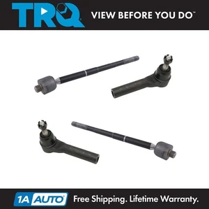 TRQ Front Steering Inner Outer Tie Rod End Kit Set 4pc for Silverado Tahoe Yukon - Picture 1 of 5