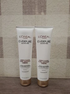 Loreal Everpure Simply Clean Curl Cocoon Creme 5.1 Fl Oz (2-Pack) New ✅ - Picture 1 of 3