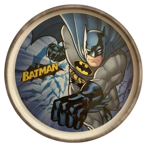Zak Design Batman 8" Plate Melamine Plastic DC Comic Blue Gray Yellow Vintage - Picture 1 of 4