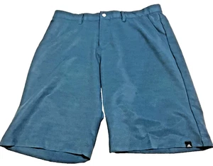 Pantaloncini da golf Adidas da uomo Teal taglia 34 RN#88387 CA#40312 tasche ClimaCool - Foto 1 di 16