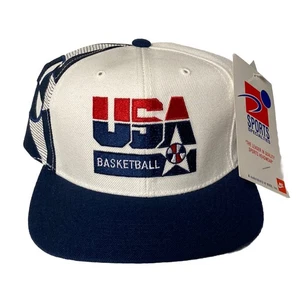 Vintage USA Basketball Snapback Hat Sports Specialties Dream Team NWT Deadstock - Picture 1 of 11