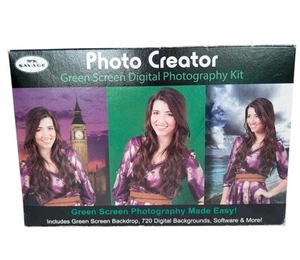 Green Screen Digital Backgrounds Photography Kit And Software Mac Or PC Savage - Picture 1 of 6