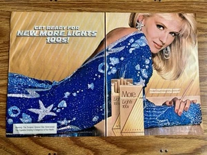 Vintage Magazin Werbung More Lights Zigaretten 1984, blond tolles Kleid & Ohrringe - Bild 1 von 5