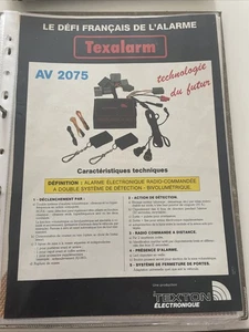 Publicité Presse Advertising Vintage 1986 Texalarm Texton - Imagen 1 de 1