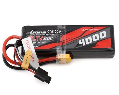 Gens Ace 3S 60C G-Tech Smart LiPo Battery (11.1V/4000mAh) [GEA403S60X6GT] - Image 1 of 4