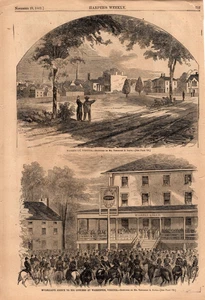 1862 Harpers Weekly November 29 - Warrenton VA - McCLellan says good-bye - Picture 1 of 1