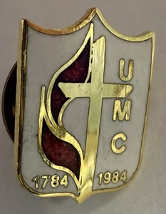 Vintage United Methodist Church UMC 200 Year Anniversary Pin Christian 1984 - Bild 1 von 3