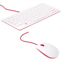 Raspberry Pi Official Keyboard and Mouse Value Pack (U.S. Version Red/White)