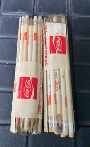 Vintage Coca cola Pencils 2 - 12 Packs - It's the Real Thing, Coke is it + - Picture 1 of 10