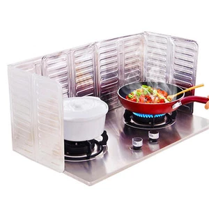 Stove Top Splatter Guard Shield for Hot Oil Grease Aluminum Foil 3 Sided - Picture 1 of 11