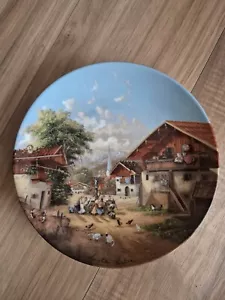 1987 Von Christian Luckel Village Fountain Collective Plate - Picture 1 of 10