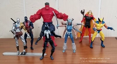 Marvel Legends 1-Red Hulk BAF Hasbro 2008 con juego de figuras de acción-6 (VENDIDO EN SET) Foto 1 de 4