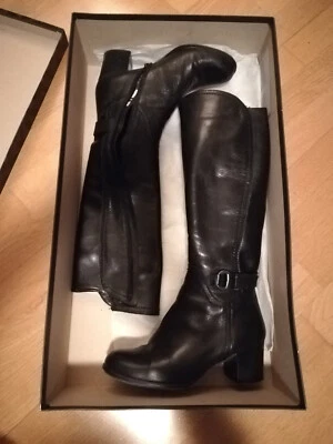 Laminca italienischer Damenstiefel unterknie, schwarz Gr. 36 / 37 - neuwertig - Bild 1 von 4