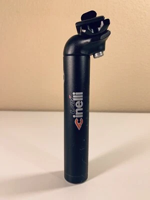 Cinelli VAI 座杆 31.6 二手 自行车 铝合金 框架 自行车 黑色 — 第 1/4 张图片