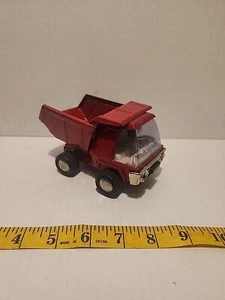 VINTAGE BUDDY L RED PRESSED STEEL Cab Over DUMP TRUCK~JAPAN~5" W - Picture 1 of 5