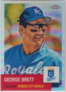 George Brett 2022 Topps Chrome Platinum Anniversary REFRACTOR#5 Royals HOF