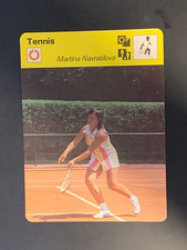 1978 Martina Navratilova Tennis Rookie Czechoslovakia Sportscaster Card #34-21