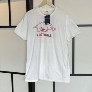FANATICS Arkansas Razorbacks Football Short Sleeve T-shirt. Size XL. NWT. Read - Picture 1 of 7