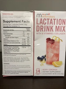 Munchkin Milkmakers Lactation Drink Mix 14 Packets Ea (2 Pack) Exp 11/25 - Picture 1 of 5