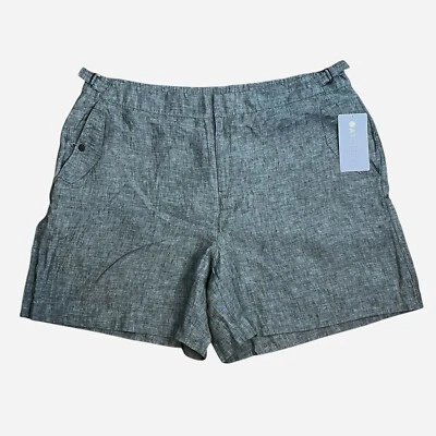 Pantalones Cortos de Lino Athleta Voyager Talla Grande 22 Verde Oliva Fácil Cuidado Ligeros NUEVO Foto 1 de 4