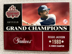 2003 Donruss Champions Reggie Jackson Grand Champions Card #GC-3 Yankees HOF