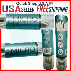 5feet Micro 5A Fast Charging USB Cable IPhone Charger Data USB For Android Phone - Picture 1 of 6