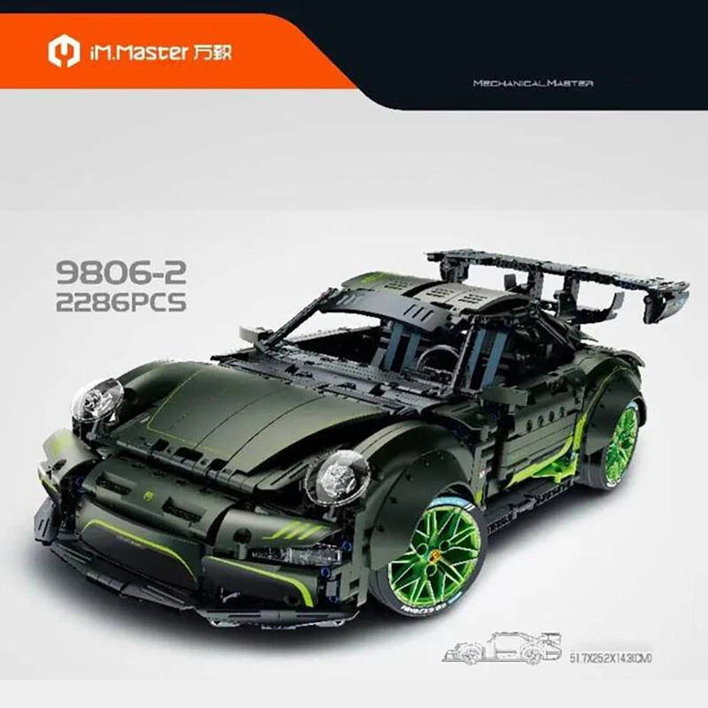 IM-Master 9806-2 Supercar Drift Auto 911 1:10 RC/App Technik Baustein 2286 Teile - Bild 1 von 4