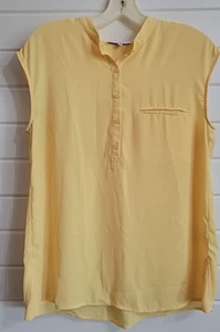 Ro & De gelbes ärmelloses Damenoberteil Large 100 % Polyester Damen Sommertop - Bild 1 von 6