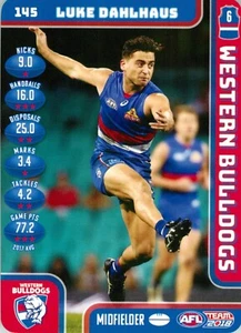 2018 Western Bulldogs AFL TeamCoach Card - Luke Dahlhaus - Picture 1 of 3