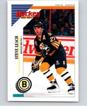 1993-94 Panini Stickers #5 Steve Leach  Boston Bruins V80392