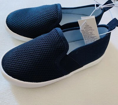 NWT Old Navy Unisex Canvas Slip-Ons For Toddlers Size 10 Blue - Image 1 of 3