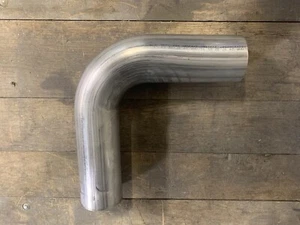 3.5” 304 Stainless Exhaust 90 Degree Elbow Flat Rate Shipping! - Foto 1 di 7