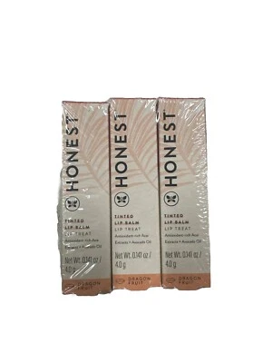 (3 Pack) Honest Dragon Fruit Tinted Lip Balm