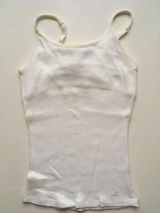 NWT Limited Too Solid White Cami w adjust straps & built in bra 8 - Picture 1 of 2