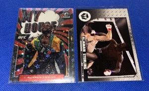 Aljamain Sterling 2022 Donruss Optic UFC My House Base in sparkle sleeve & 2021 - Picture 1 of 5
