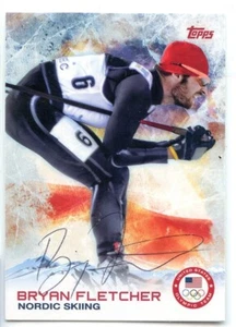 Bryan Fletcher signed autographed 2014 Topps Winter Olympic AUTO #34 - Picture 1 of 1