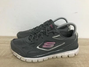 SKECHERS LADIES CHAR LEATHER/SYNTHETIC LACE UP TRAINERS SHOES UK SIZE 6 EUR 39 - Picture 1 of 7